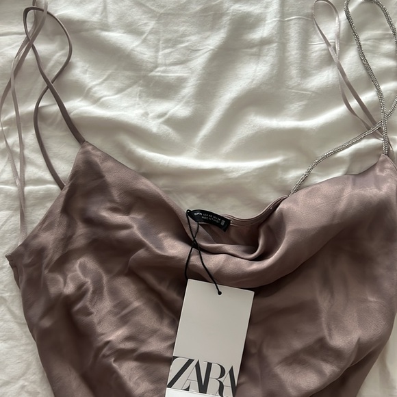 ZARA RHINESTONE STRAP DRESS - Picture 6 of 7